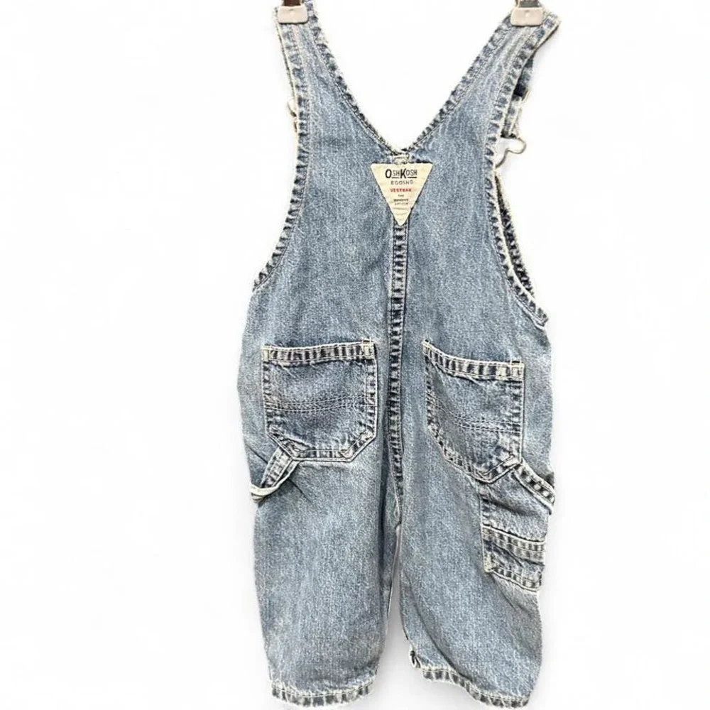 Vintage‎ paper tag Oshkosh overalls size medium (s1)